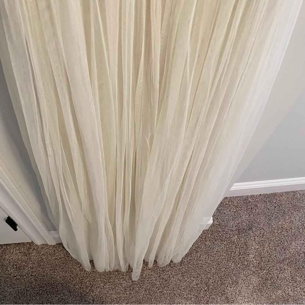 NWT Needle & Thread Bridal Cream Embellished Tulle Maxi Dress 4 - Picture 13 of 13